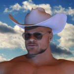 cowboy with sunglasses